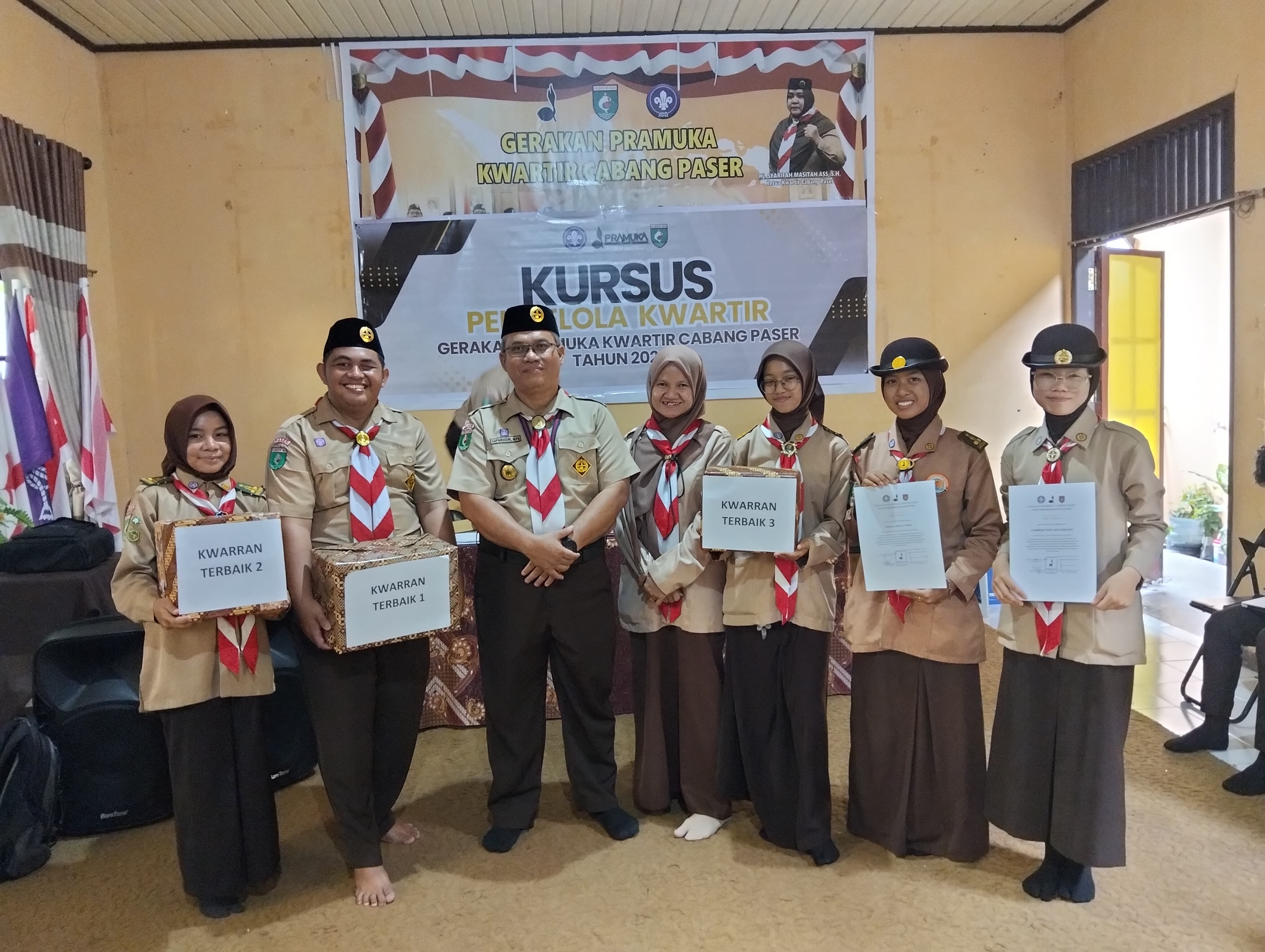 Kwarran Tanah Grogot Apresiasi Kwarcab Paser atas Suksesnya Kursus Pengelola Kwartir