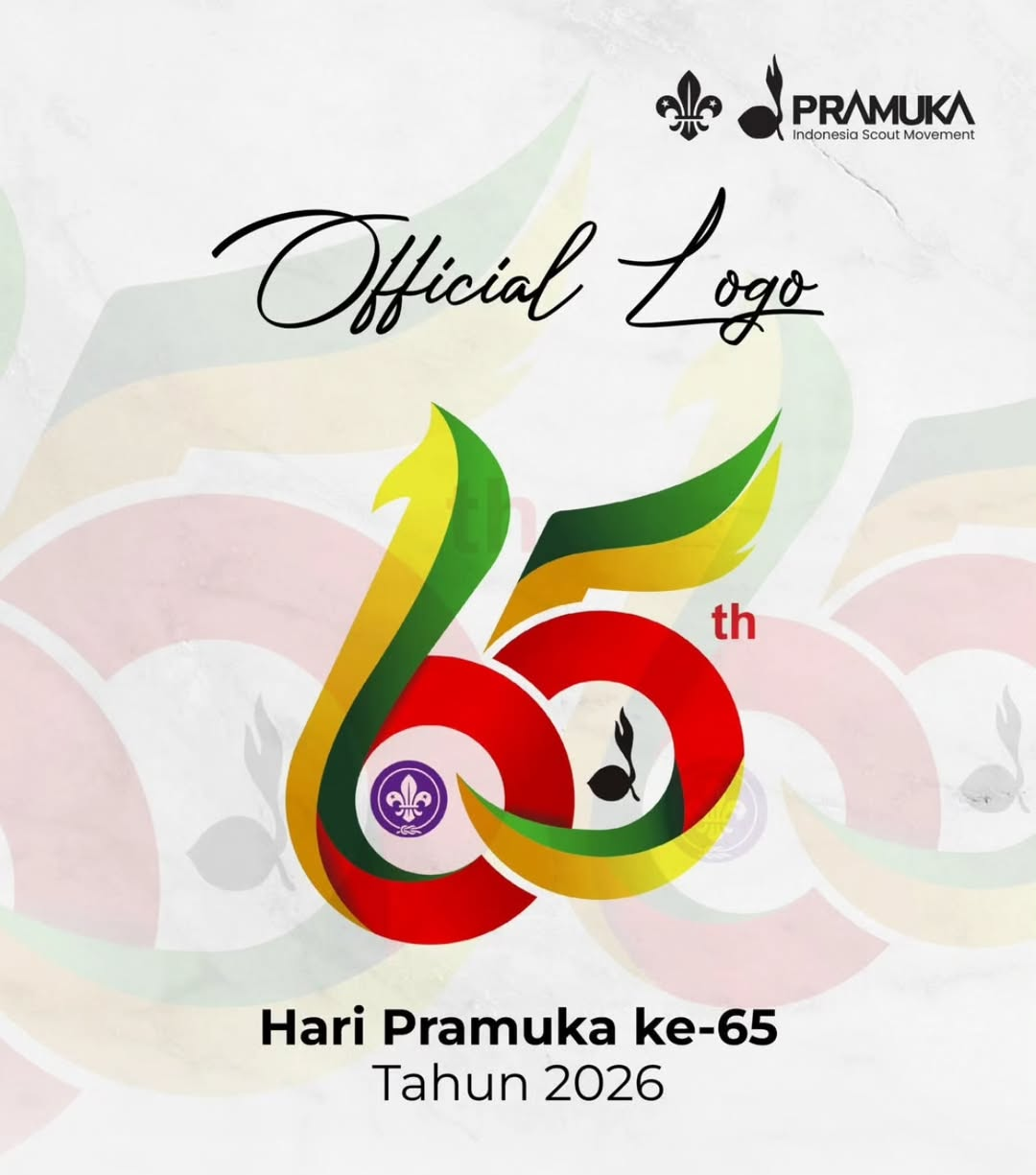 Logo Hari Pramukan ke 65 Tahun 2026